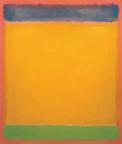 Untitled (Blue, Yellow, Green on Red) Mark Rothko